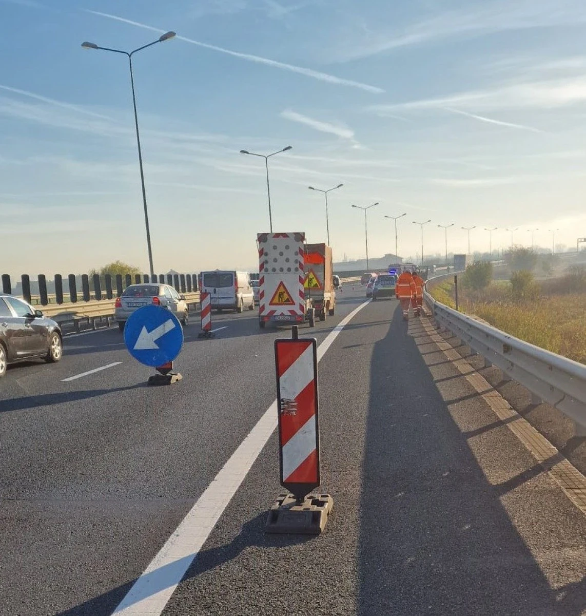 Restricții de circulație pe autostrada A1, între Arad și Pecica. Traficul se desfășoară pe o singură cale