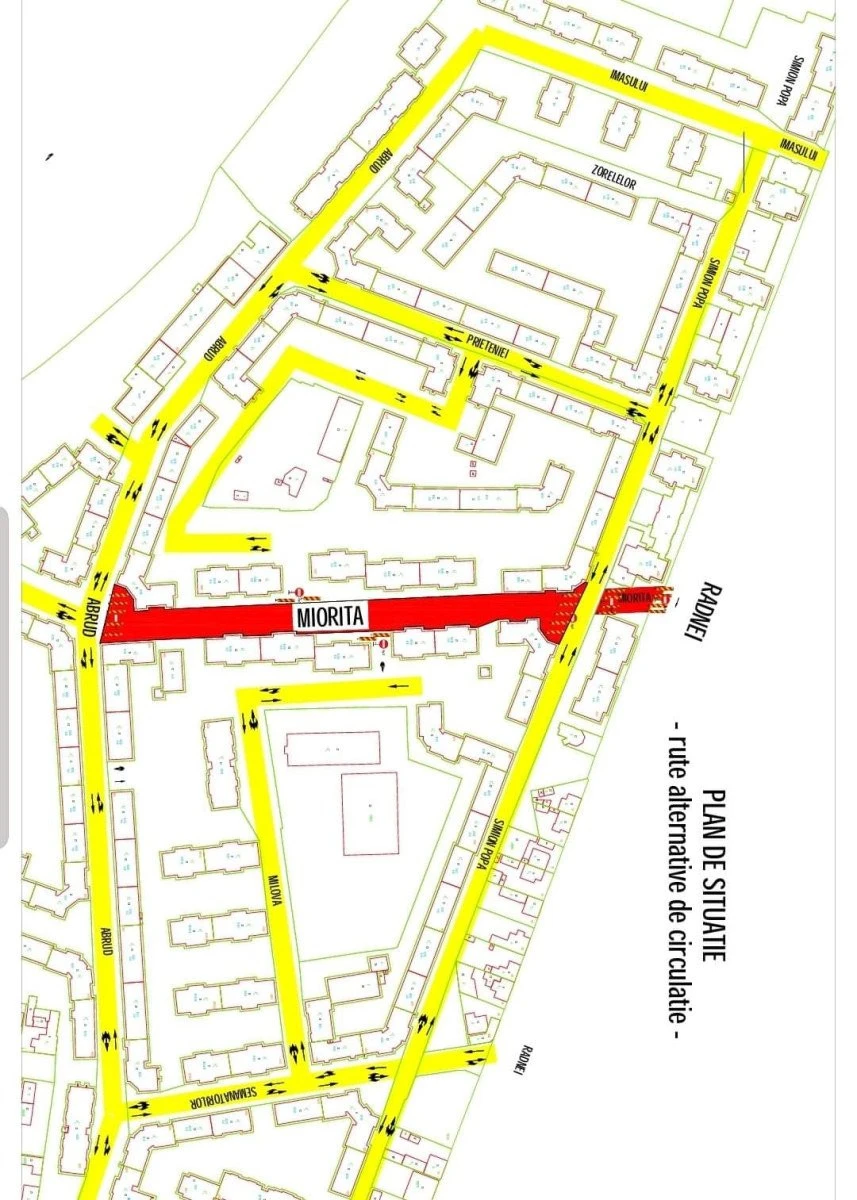 Restricții de circulație pe strada Mioriței