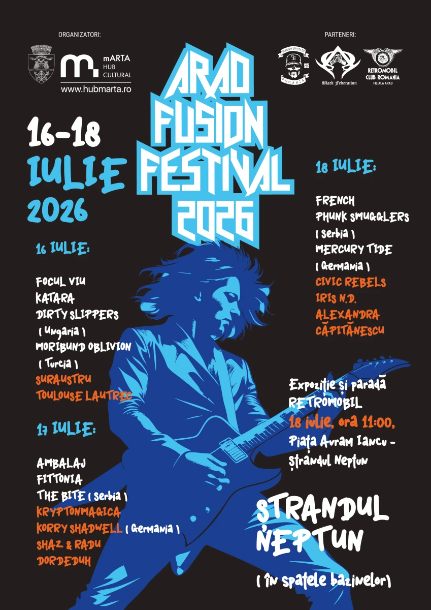 Retro Parada se mută pe 18 iulie și completează programul Fusion Festival Arad 2026