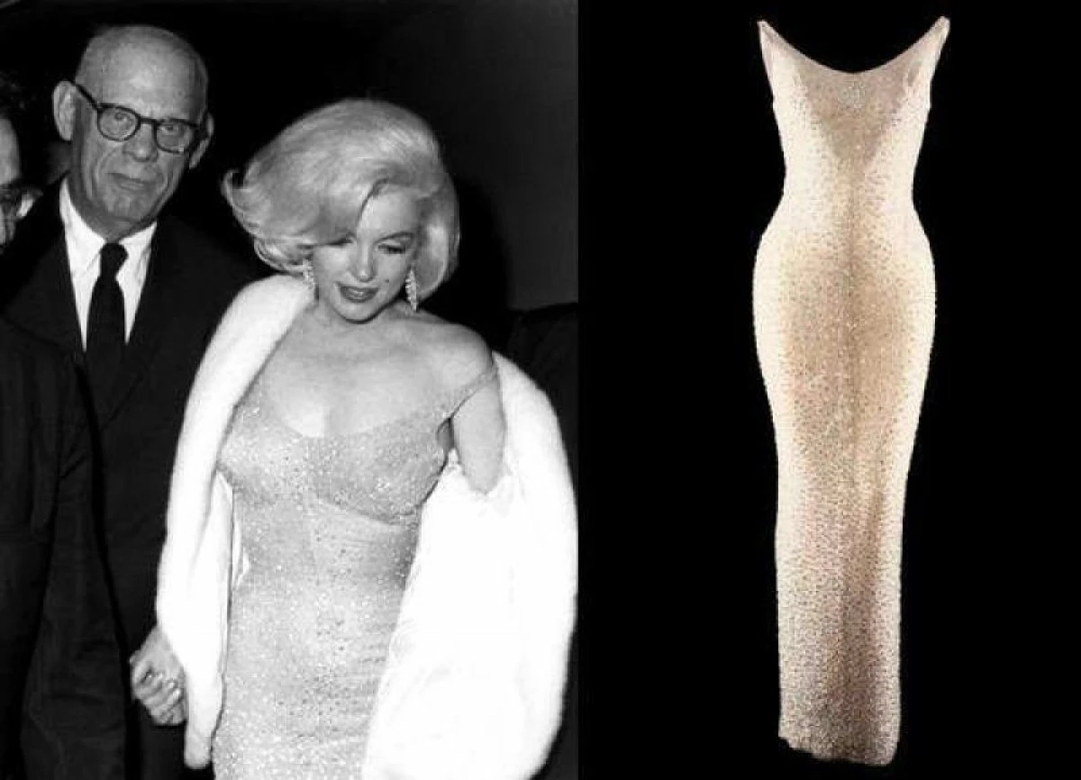 ROCHIA PURTATĂ DE MARILYN MONROE CU 3 LUNI ÎNAINTE DE MOARTE, SCOASĂ LA LICITAȚIE
