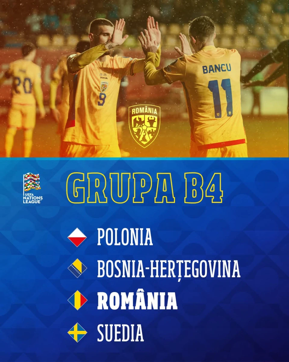România, în grupă de foc în Liga Națiunilor