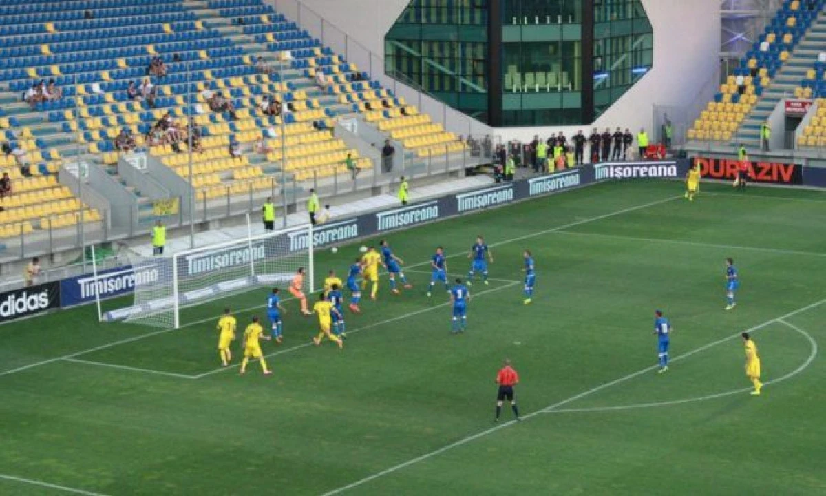 ROMANIA - ITALIA 2-1, INTR-UN MECI AMICAL AL REPREZENTATIVELOR DE TINERET