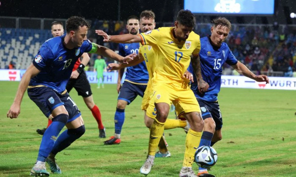 România s-a chinuit în Kosovo, în preliminariile EURO 2024: salvați de Moldovan și VAR!