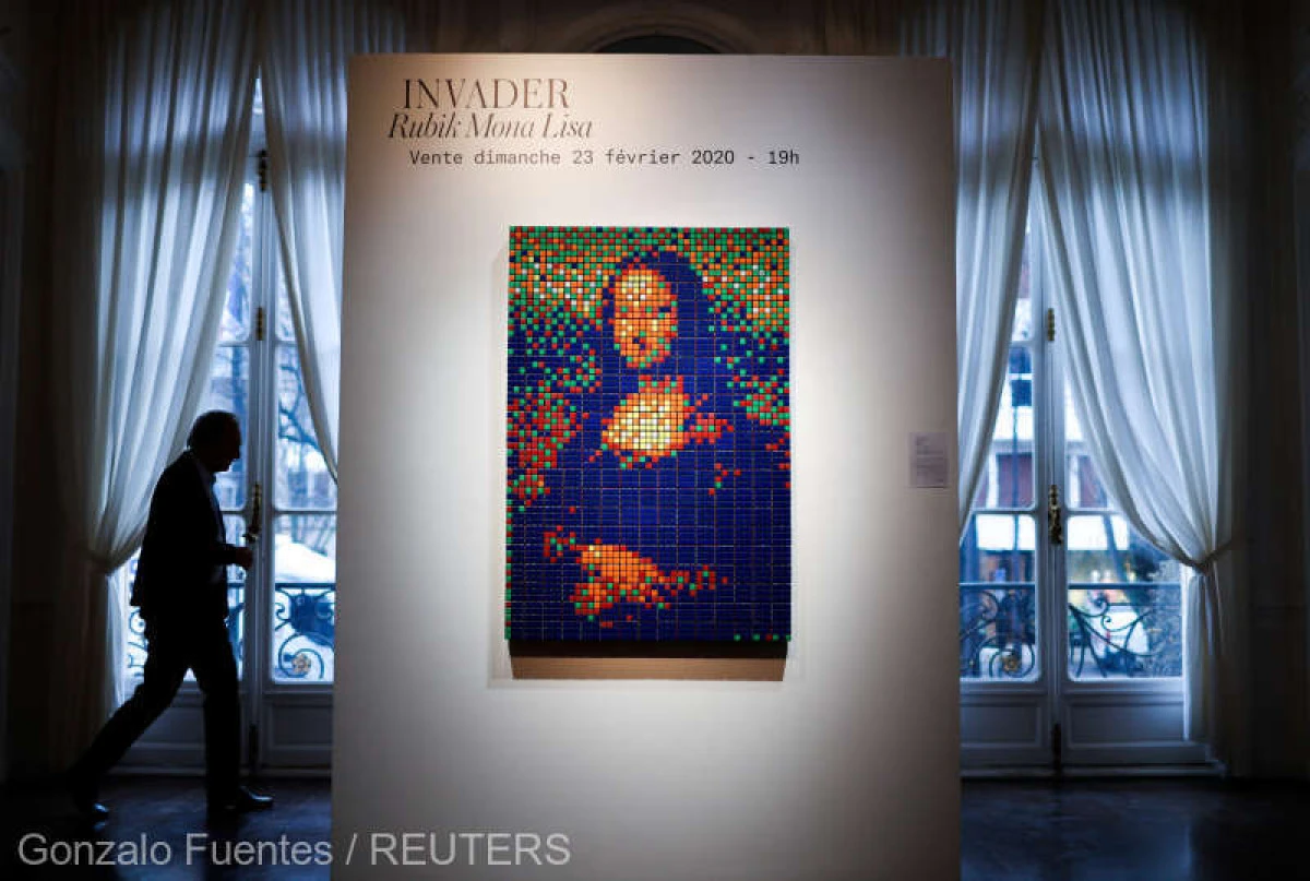 "Rubik Mona Lisa", adjudecată cu 480.200 de euro