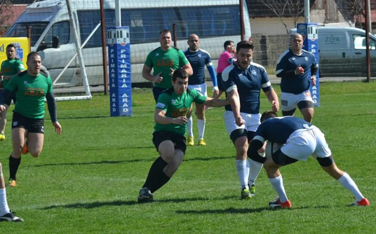 Rugbiştii arădeni au fost surclasaţi în Valea Jiului