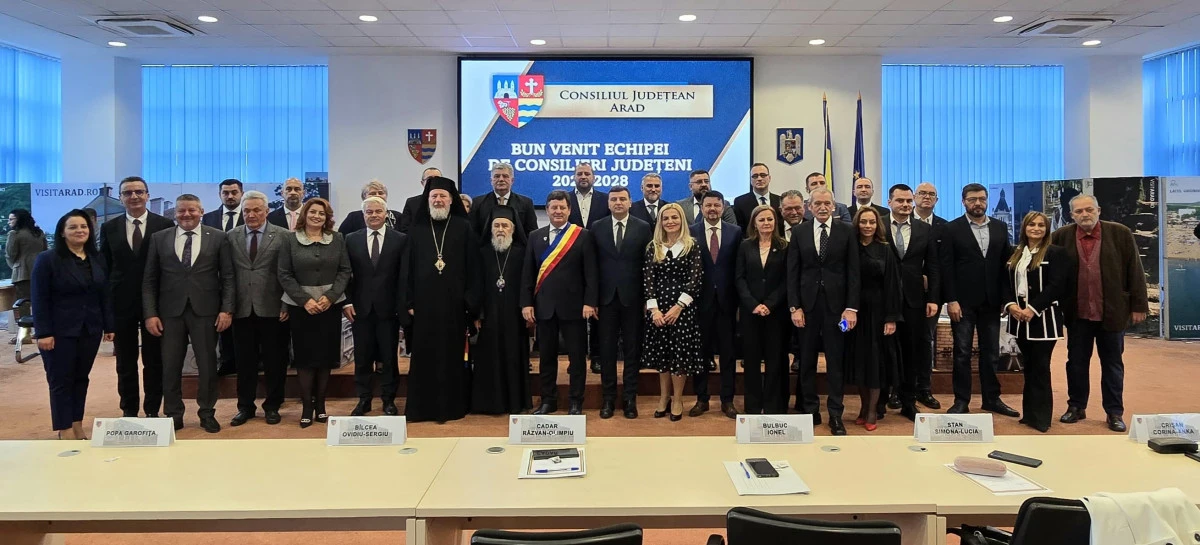 S-a constituit noul Consiliu Județean Arad
