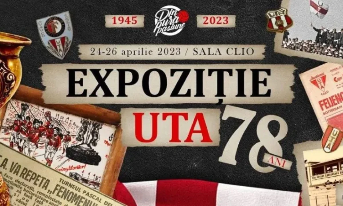 Sala Clio găzduiește expoziția aniversară „UTA Arad 78 ani”. Sărbătoare și în alb și roșu, după Paște
