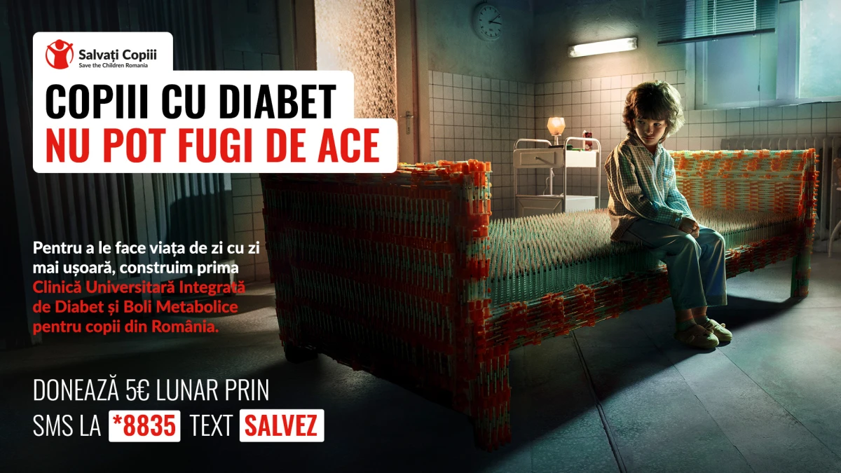 Salvați Copiii lansează o campanie pentru prima clinică universitară integrată de diabet pediatric din România