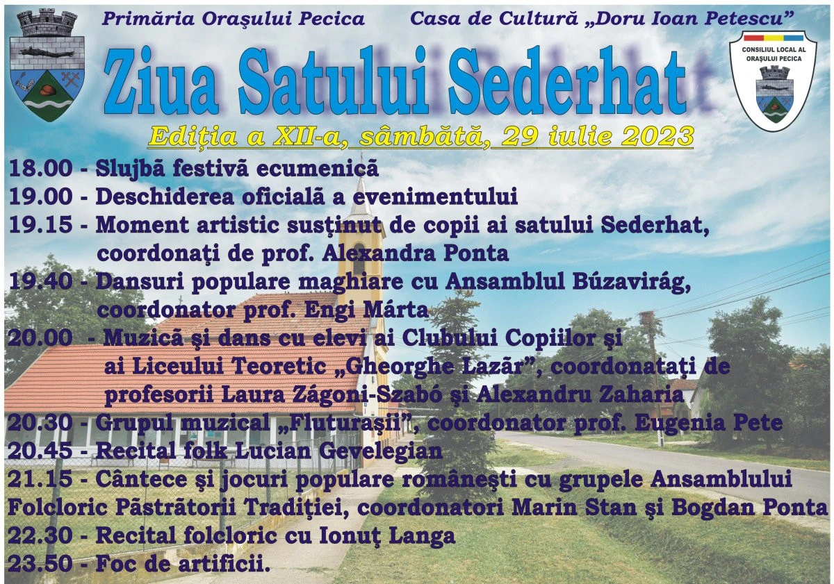 Sâmbătă va avea loc Ziua Satului Sederhat