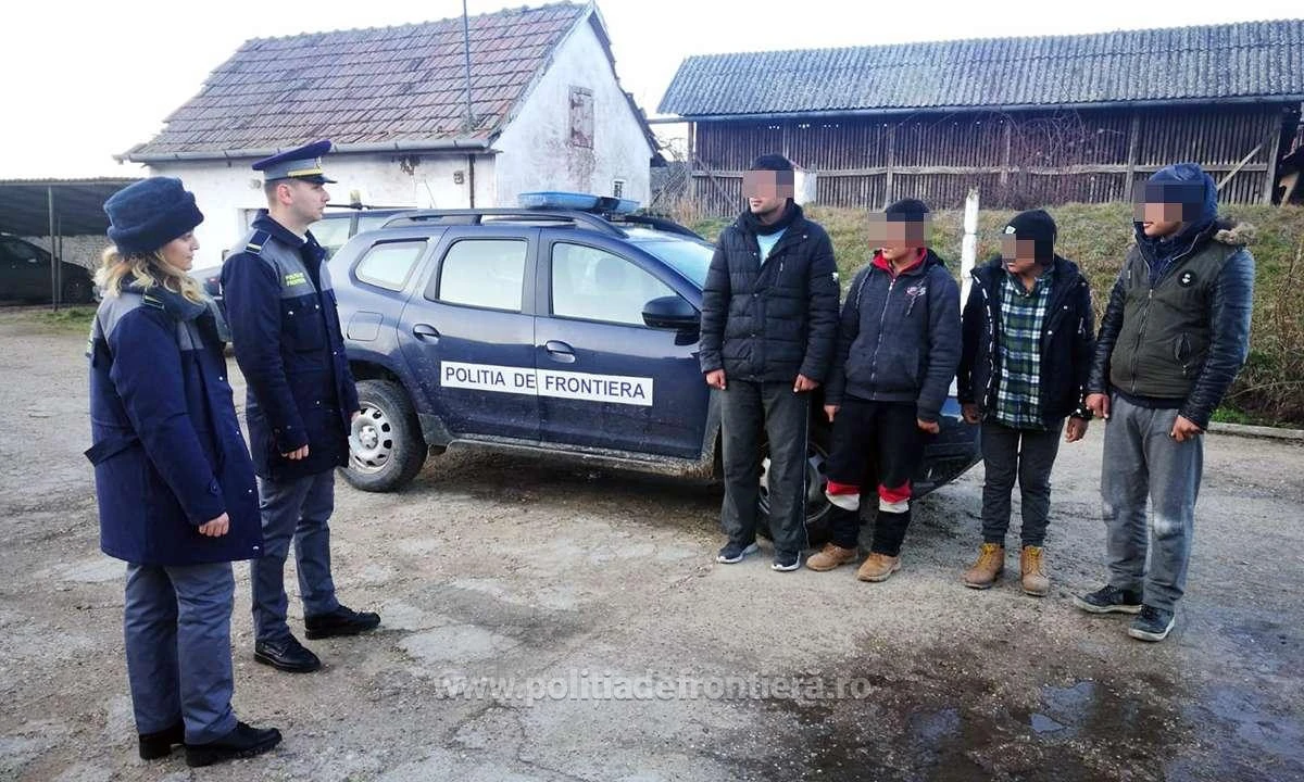 Şapte cetăţeni din Siria, Camerun si Maroc, depistați  de poliţiştii de frontieră de la Nădlac