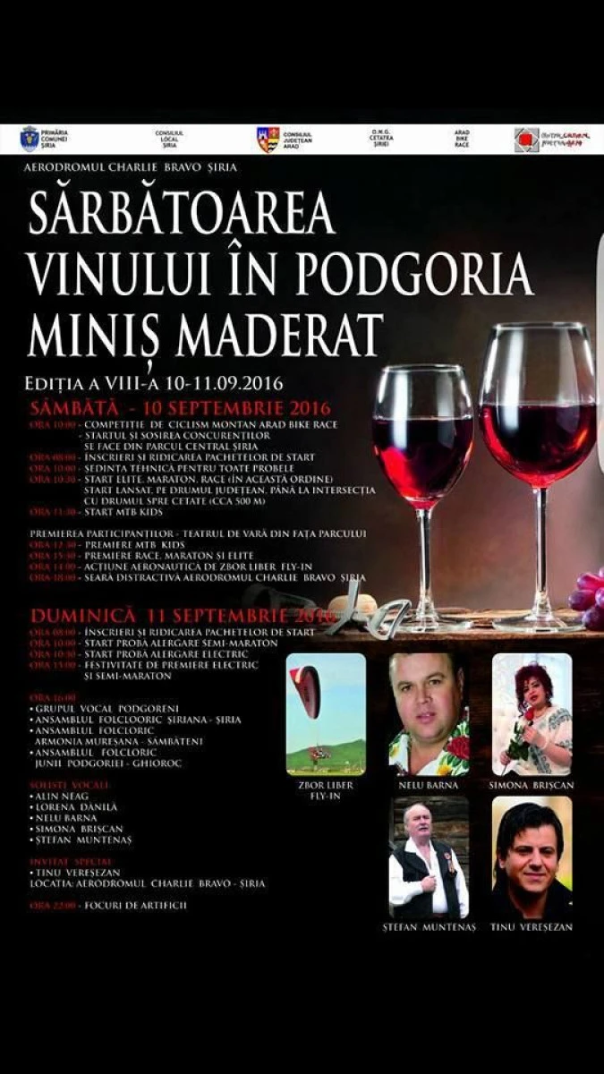 SĂRBĂTOAREA VINULUI ÎN PODGORIE CONTINUĂ LA ȘIRIA