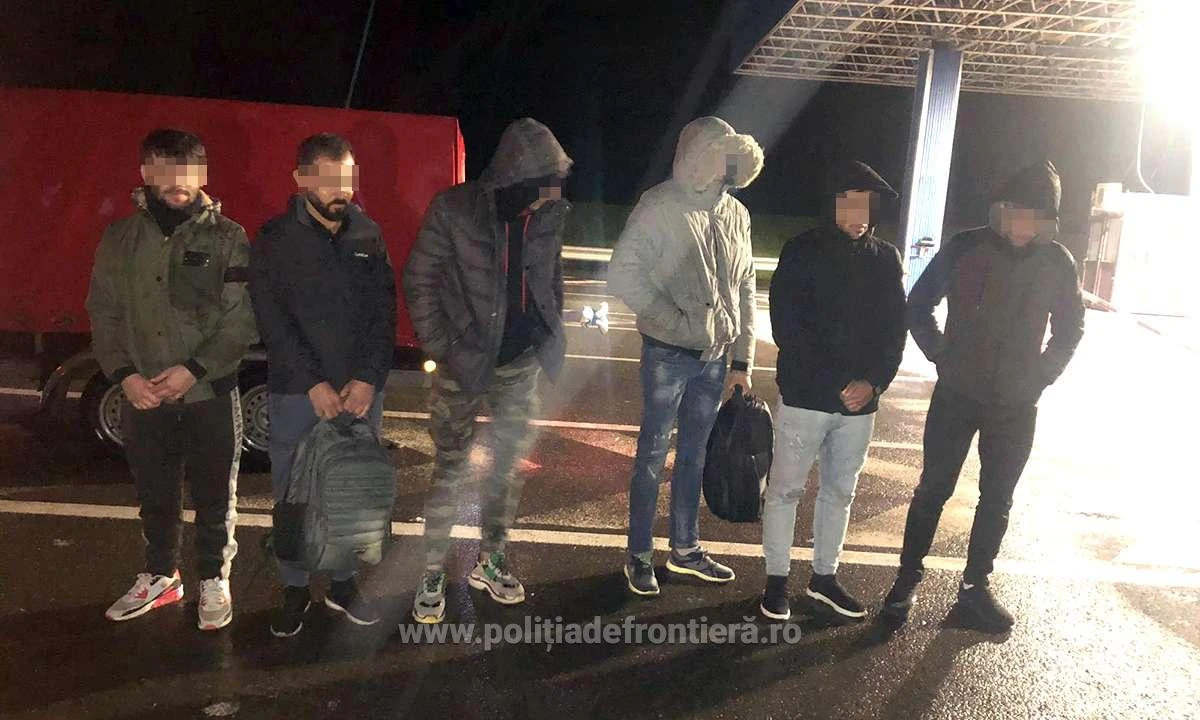 Şase cetățeni irakieni ascunși într-o autoutilitară, depistaţi de poliţiştii de frontieră arădeni