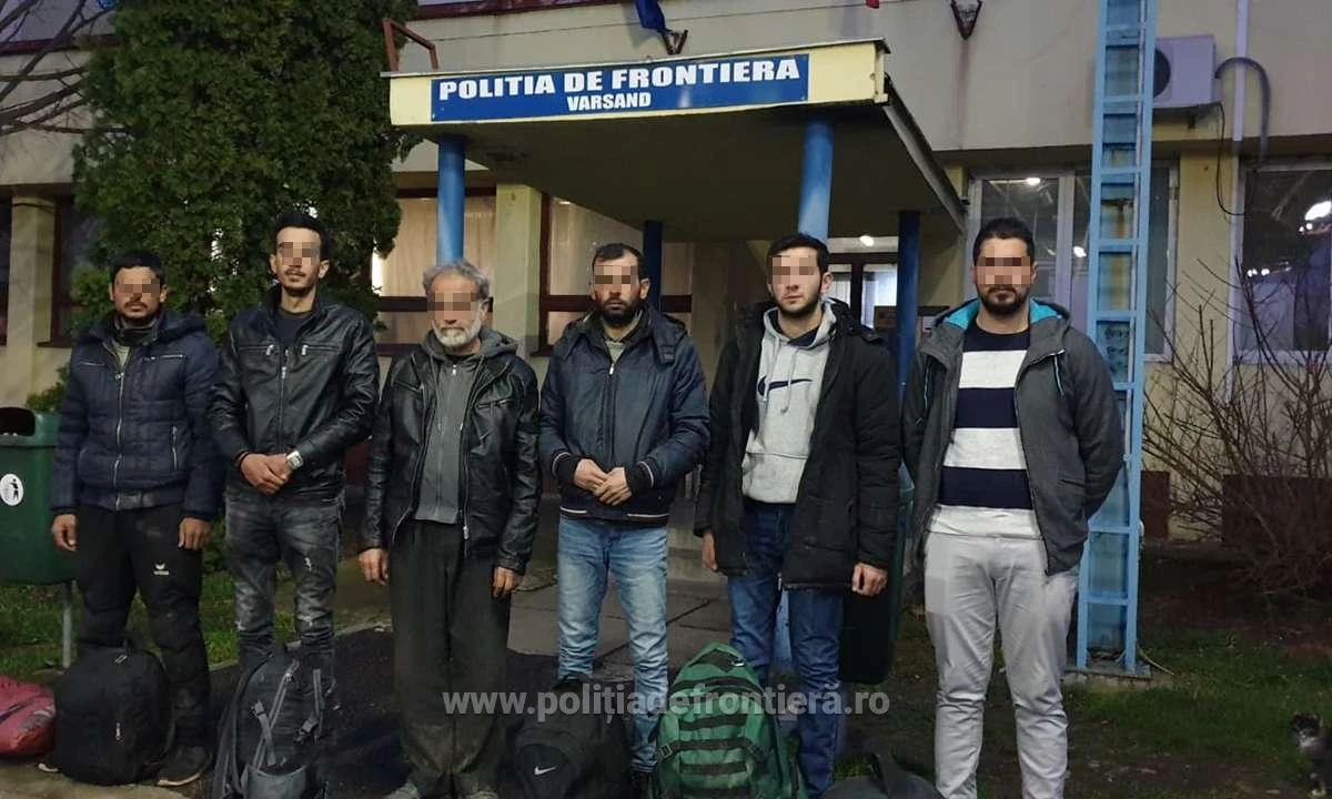 Şase cetățeni străini, prinși în timp ce încercau să treacă ilegal, pe jos, frontiera de vest