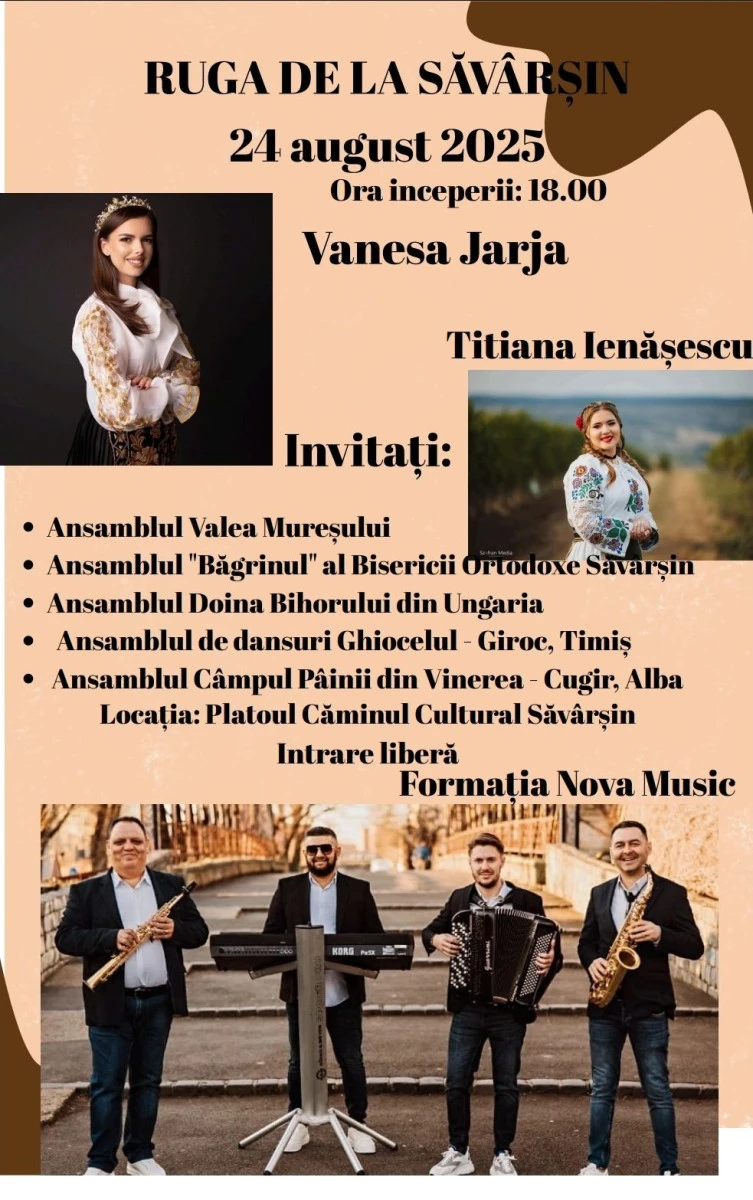 Săvârșinul găzduiește, în 23-24 august, Zilele Cetății și a doua ediție a Festivalului Național de Folclor „Victor Jicherean”