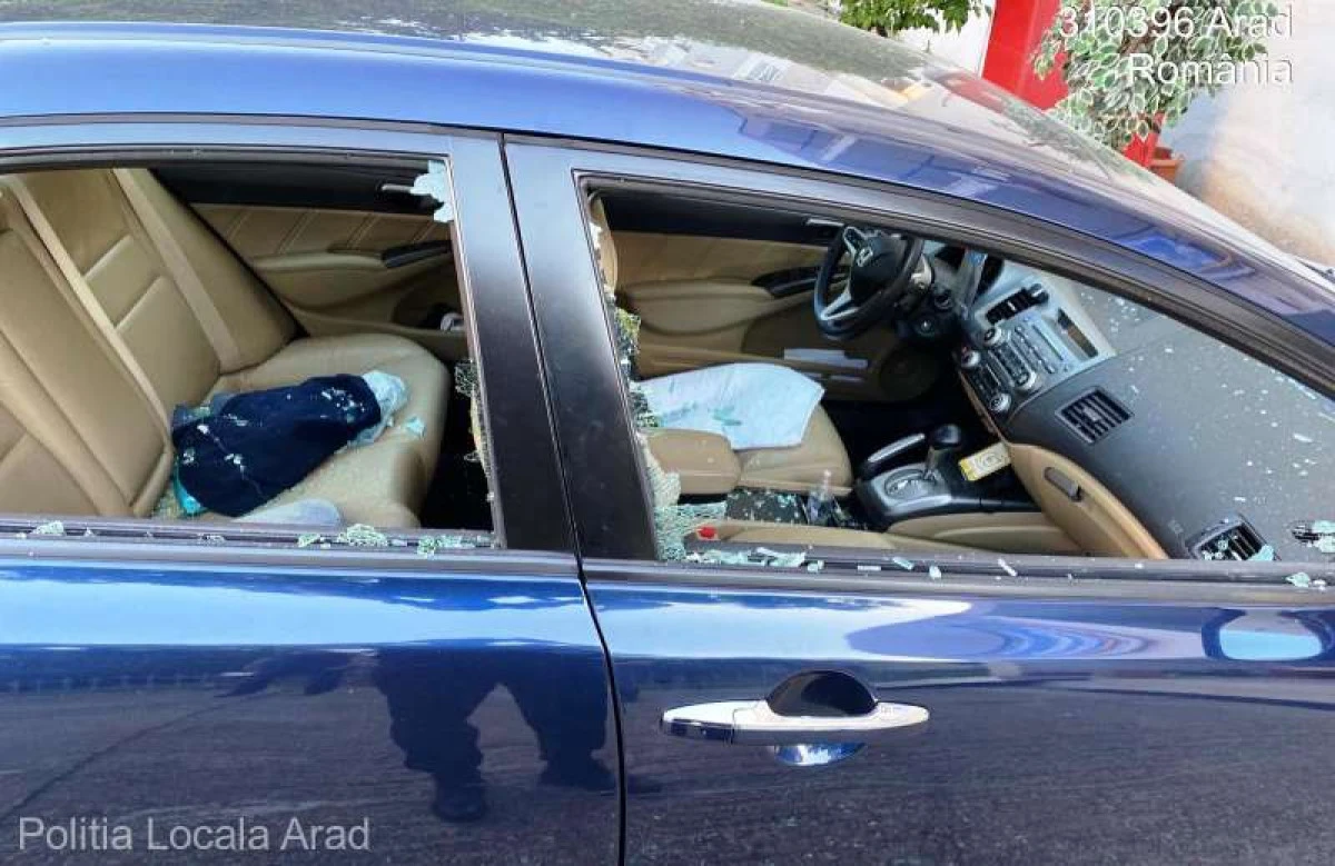 Scandal la Spitalul Județean Arad: un polițist local a fost rănit, iar două mașini au fost sparte