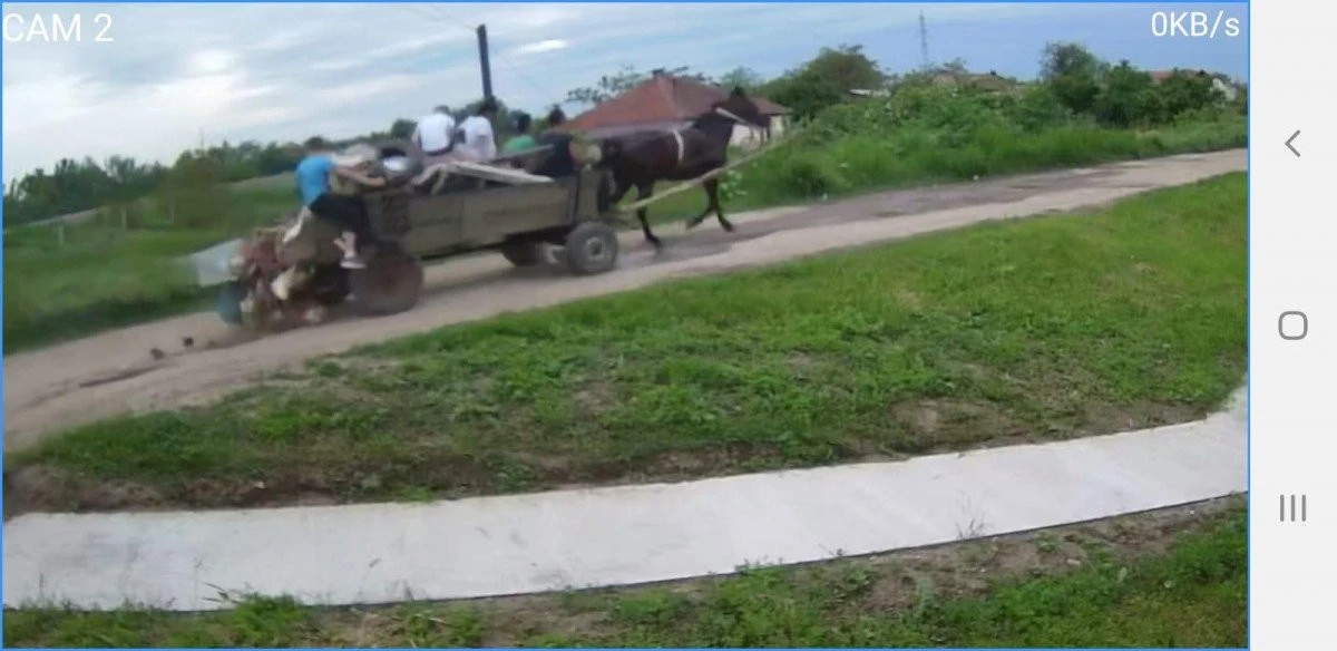 „Scăpa“ gunoaie din căruță, prin cartierul Alfa