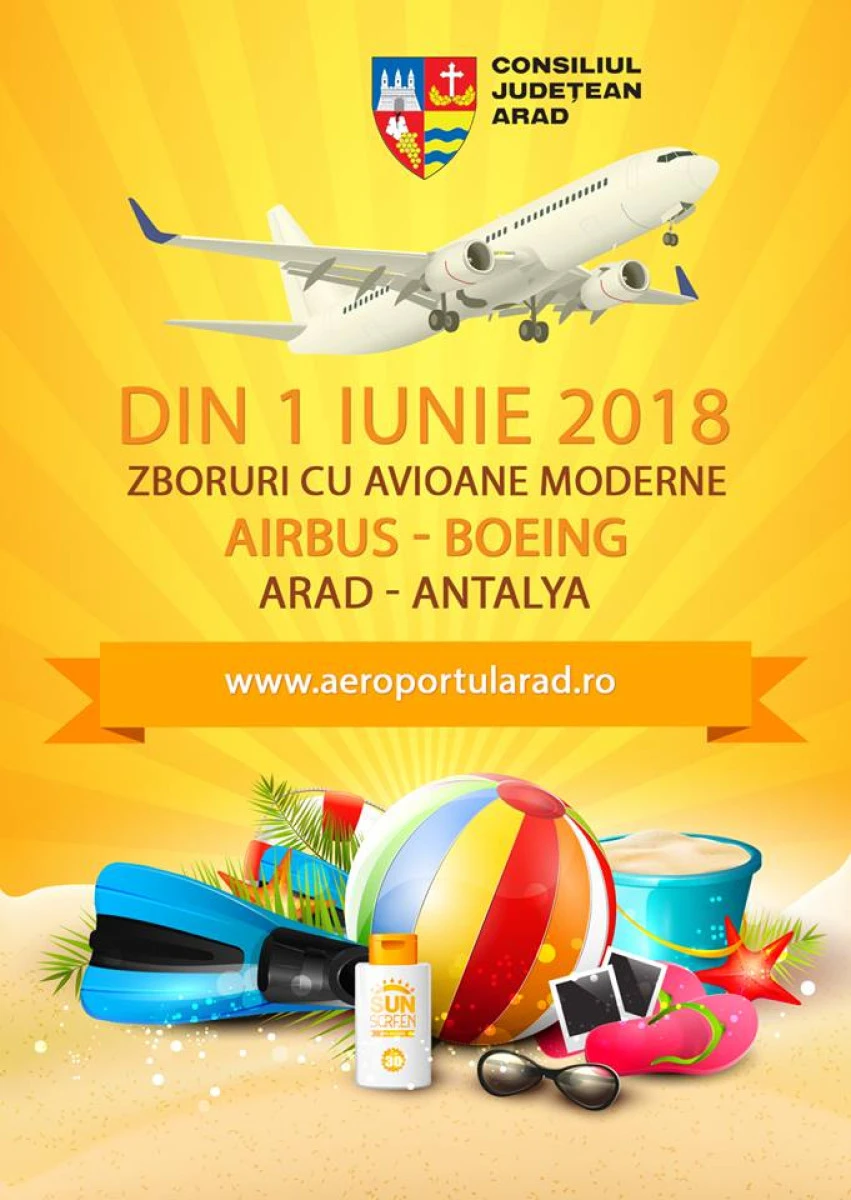 Se reiau cursele estivale de pe Aeroportul arădean