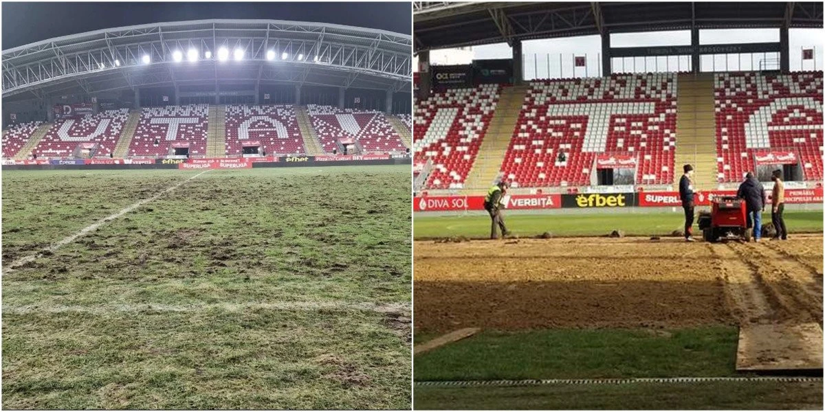 Șefii suporterilor UTA, noii aplaudaci ai lui Bibi, felicită Recons pentru cum arată gazonul