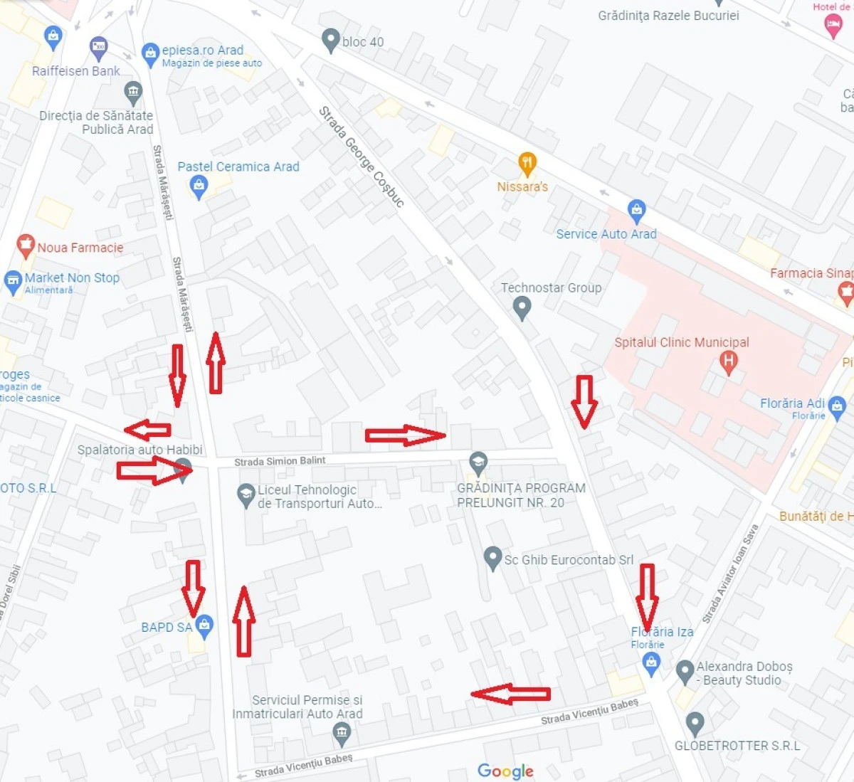 Sens unic pe strada Simion Balint