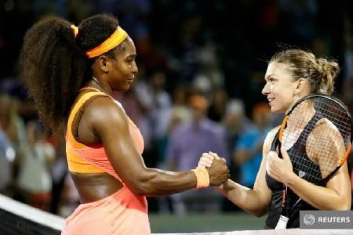 SERENA WILLIAMS A INVINS-O PE SIMONA HALEP IN SEMIFINALELE DE LA MIAMI
