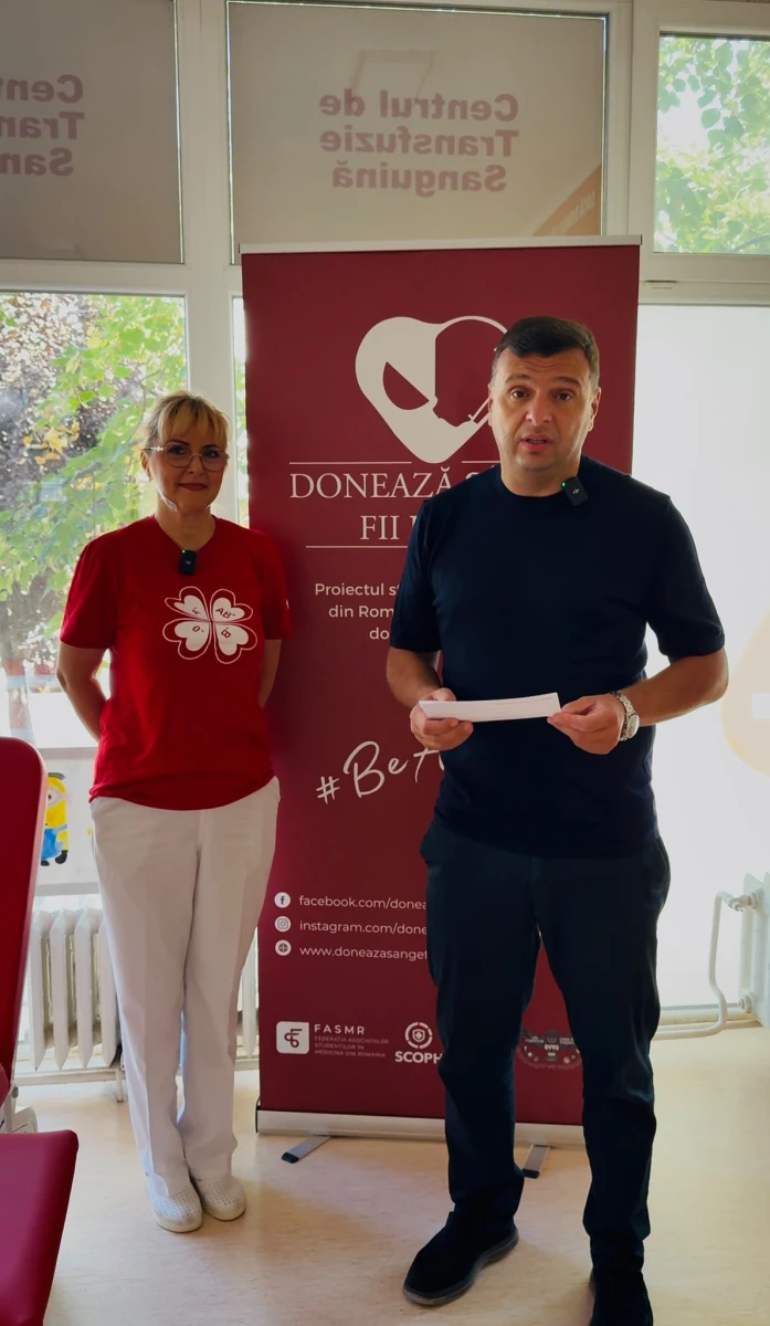 Sergiu Bîlcea: „Aradul are nevoie de donatori de sânge. Un gest simplu poate salva o viață!”