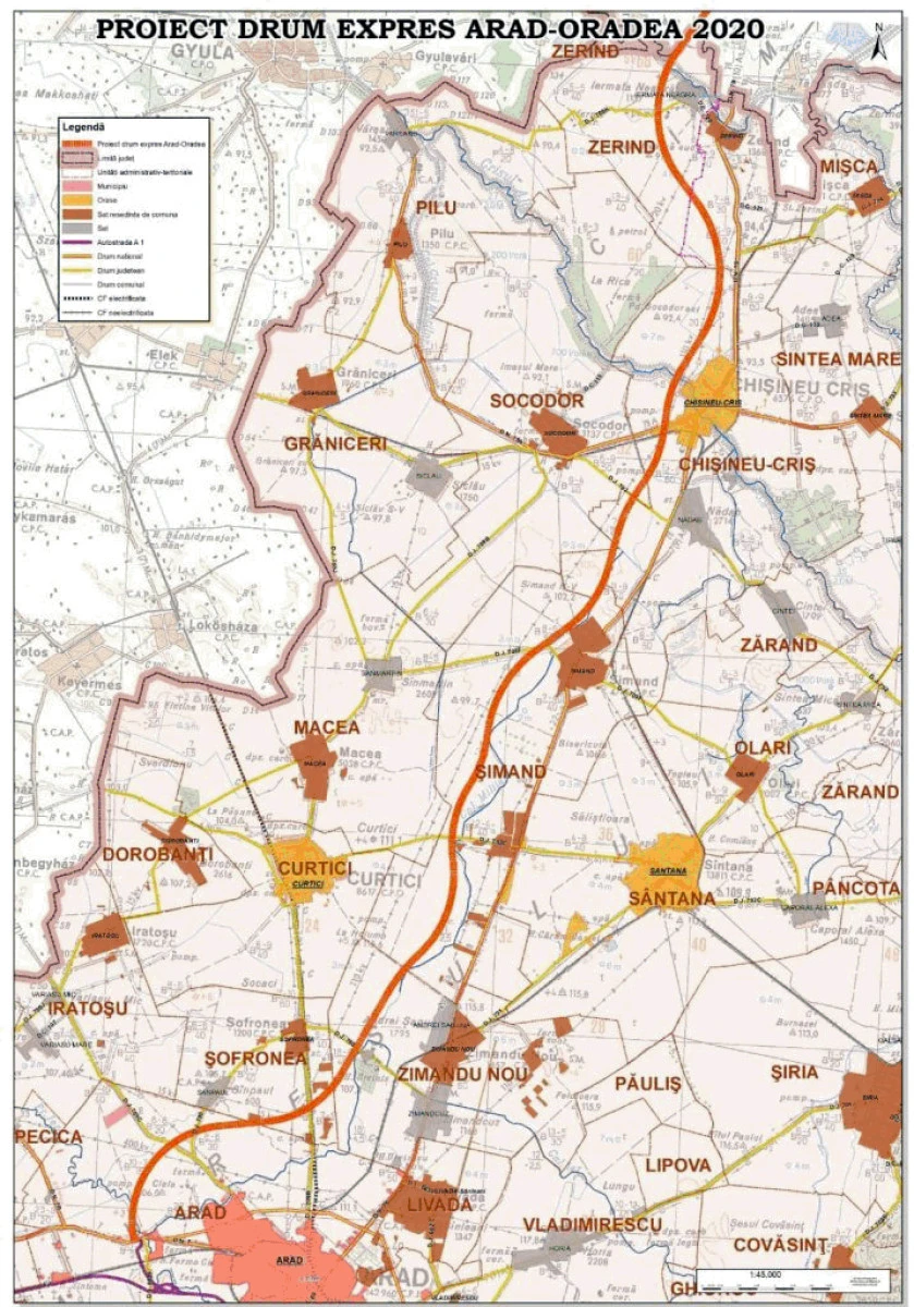 Și CJA a aprobat parteneriatul pentru drumul expres Arad-Oradea