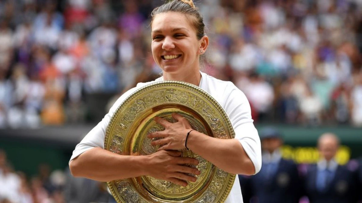 Simona Halep va prezenta astăzi trofeul de la Wimbledon