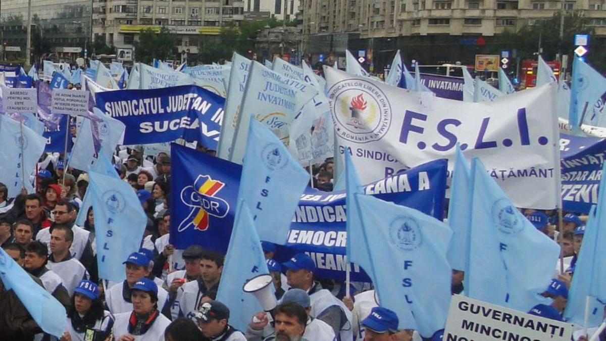 Sindicaliștii din Educație vor protesta la Parlament și vor depune peste 160.000 de semnături