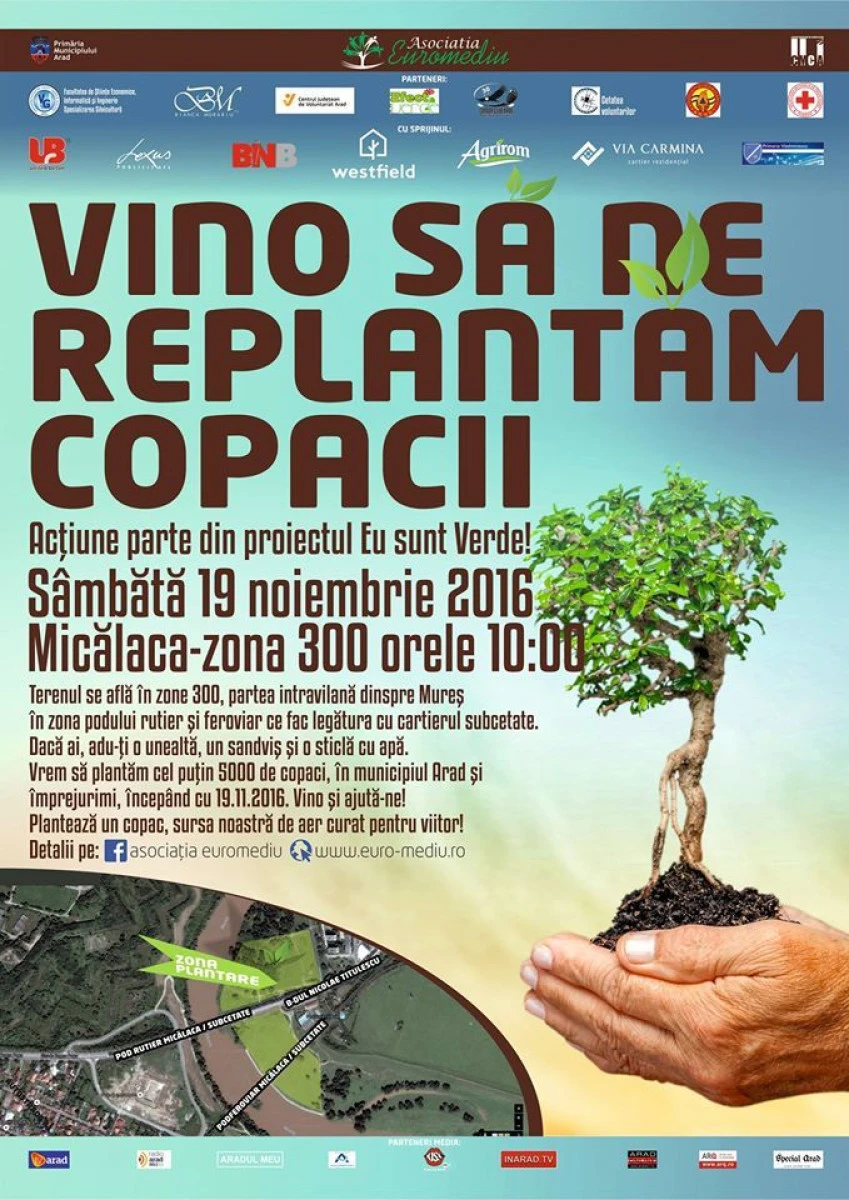 Sistemul de Gospădărire a Apelor Arad participă la acțiunea ”Vino să ne replantăm copacii!”
