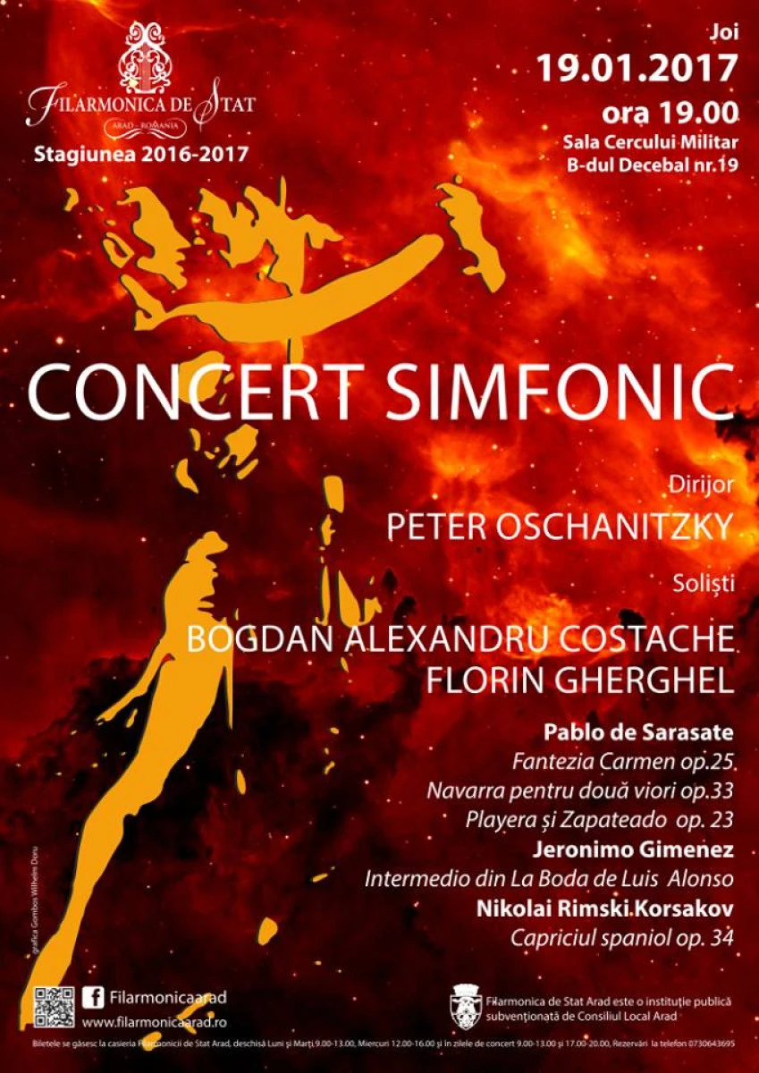 Soliști de seamă, într-un concert fascinant sub bagheta maestrului Peter Oschanitzky