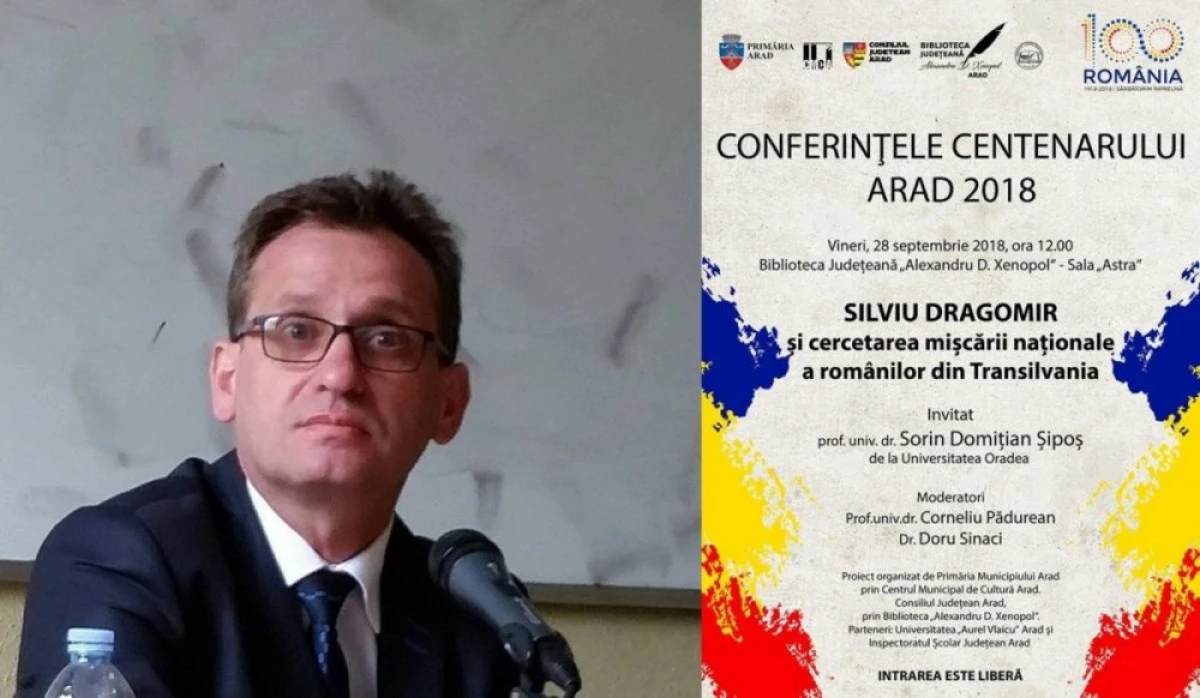 Sorin Șipoș de la Universitatea din Oradea va conferenția la Arad