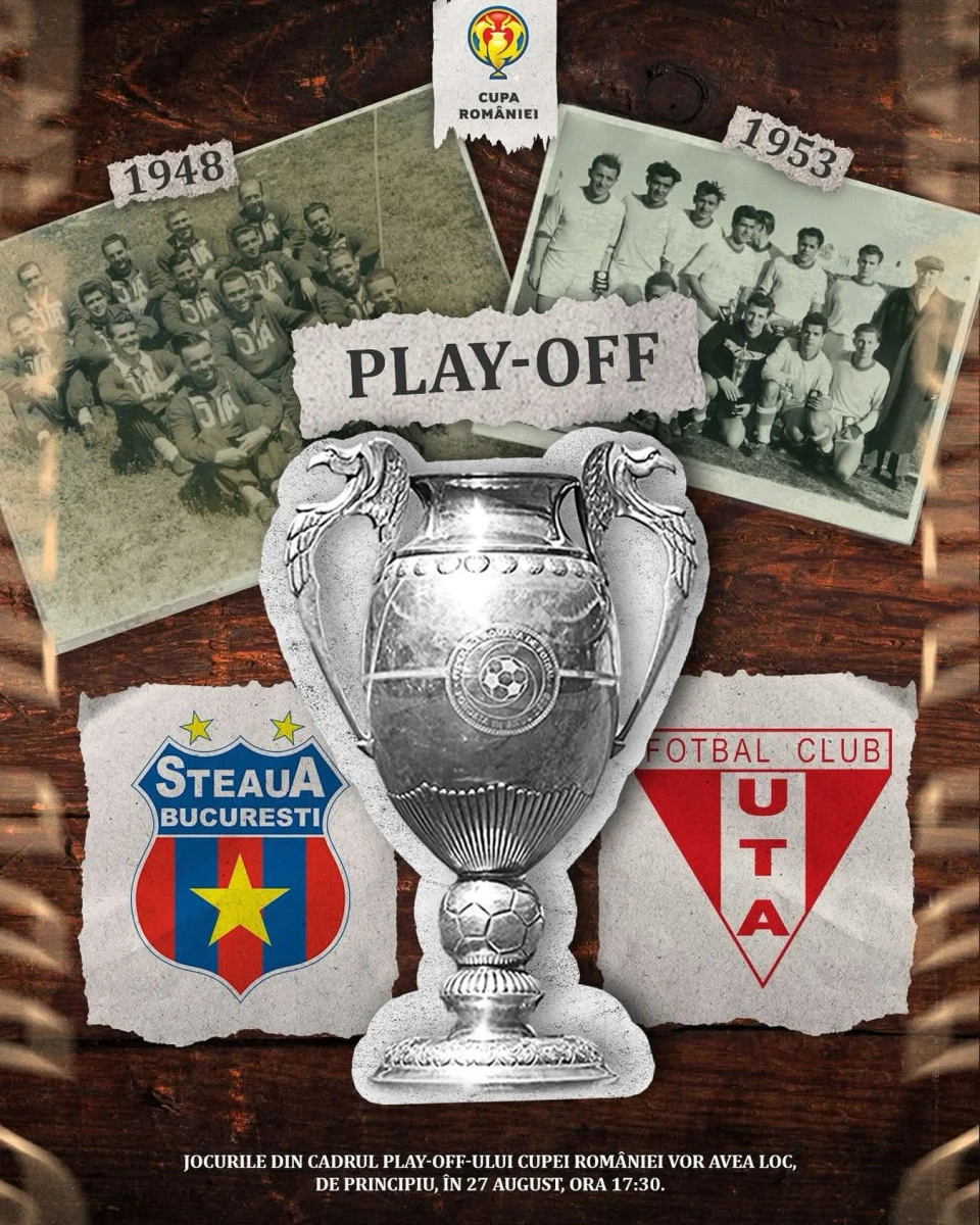 Steaua - UTA și CS Dinamo - Poli Timișoara, în play-off-ul Cupei României!
