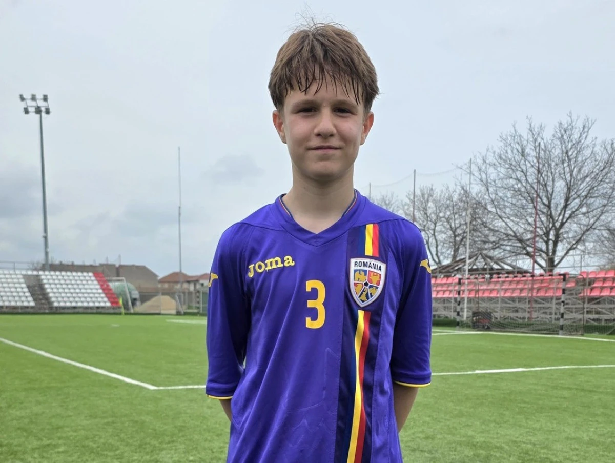 Tânăr fotbalist al Gloriei Arad, convocat la o nouă selecție pentru naționala U15