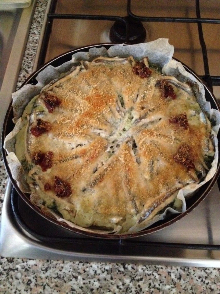 TARTA CU ANSOA SI SPANAC