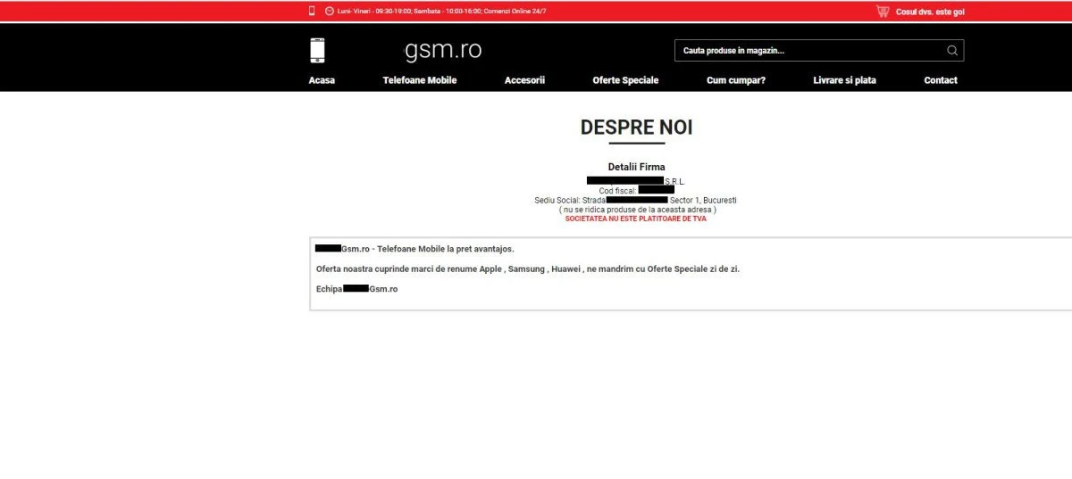 Telefoane mobile în valoare de aproape 43 milioane de lei,  vândute online, dar la negru