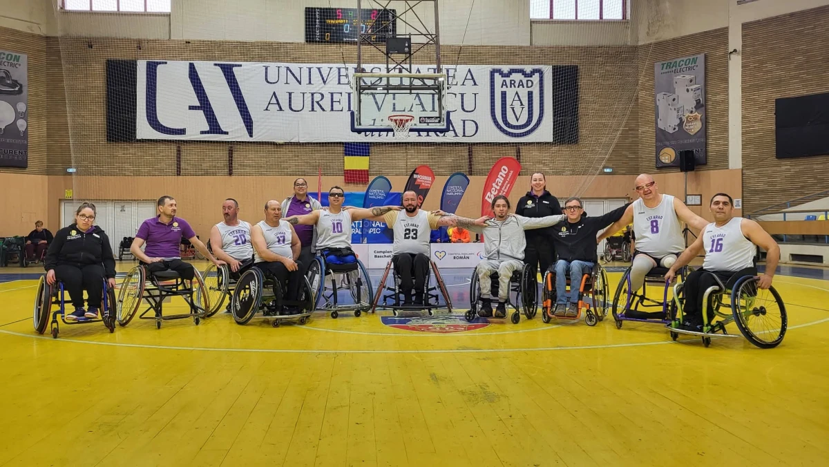 Temerarii Arad s-au calificat în Final Four-ul Campionatului Național de baschet în fotoliu rulant