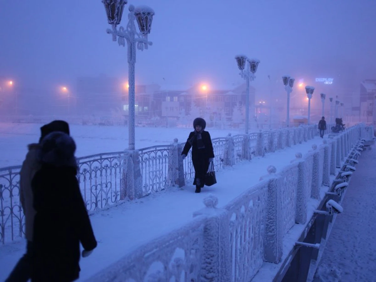 Temperaturile au atins minus 50 de grade Celsius în cel mai friguros oraş din Siberia