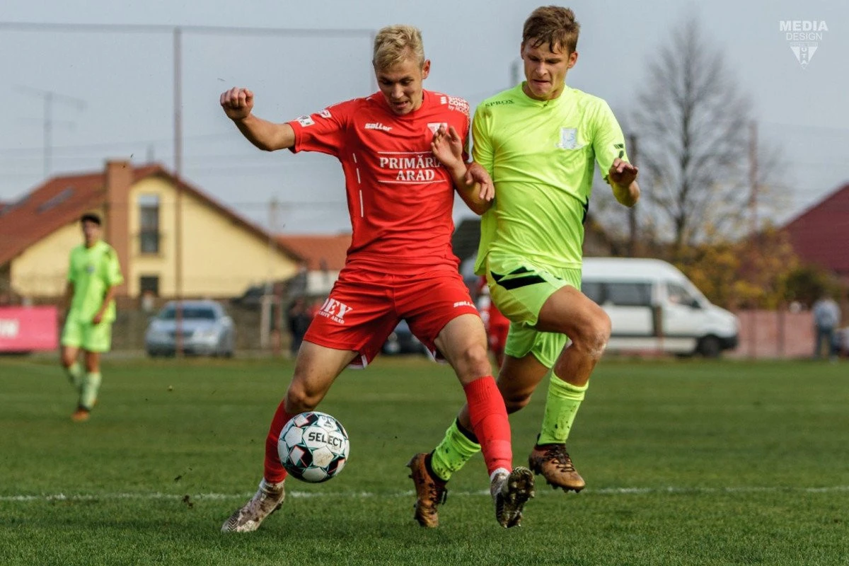 Tinerii "roş-albi" au fost prolifici în Liga Elitelor. Arădenii au marcat 22 de goluri