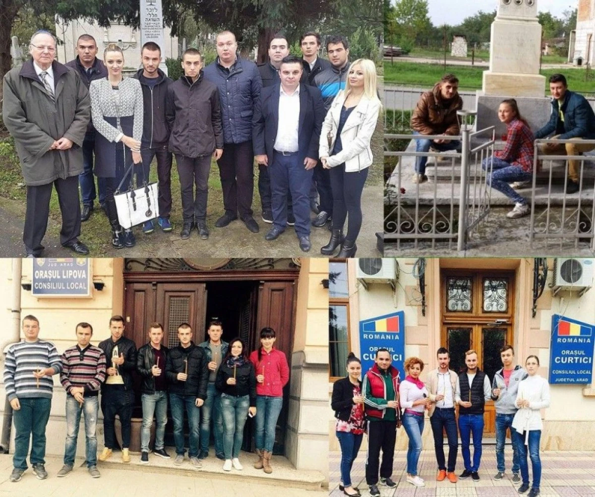 TINERII SOCIAL-DEMOCRATI ARADENI AU APRINS CANDELE IN MEMORIA VICTIMELOR HOLOCAUSTULUI