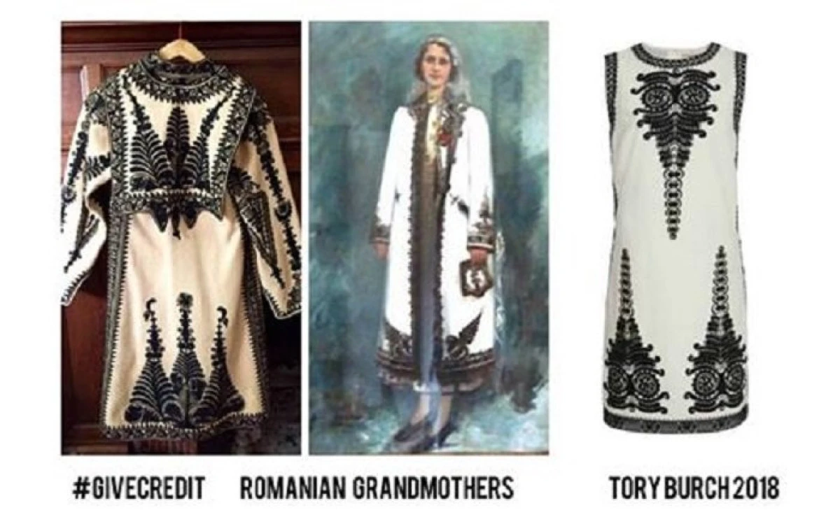Tory Burch a recunoscut că s-a inspirat de la un suman românesc de la început de secol XX