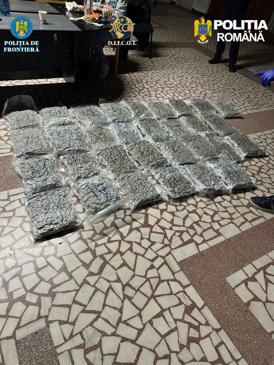 Traficant de droguri, prins cu 31 de kilograme de canabis la Nădlac