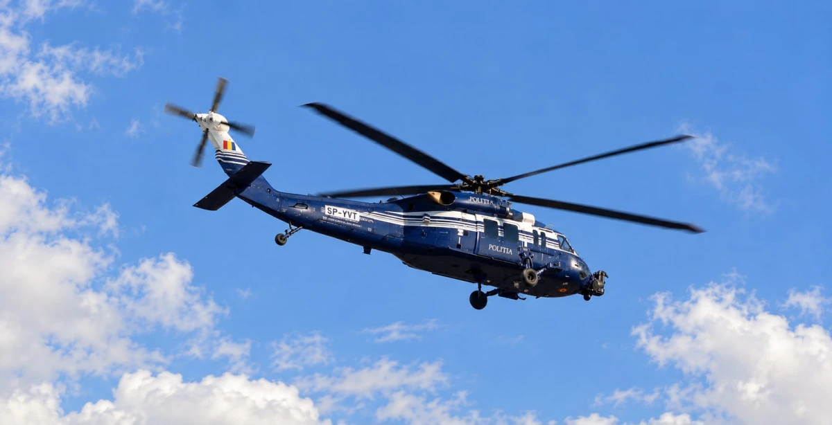 Traficul din Arad, supravegheat din elicopter. Abaterile vor fi transmise polițiștilor de la sol