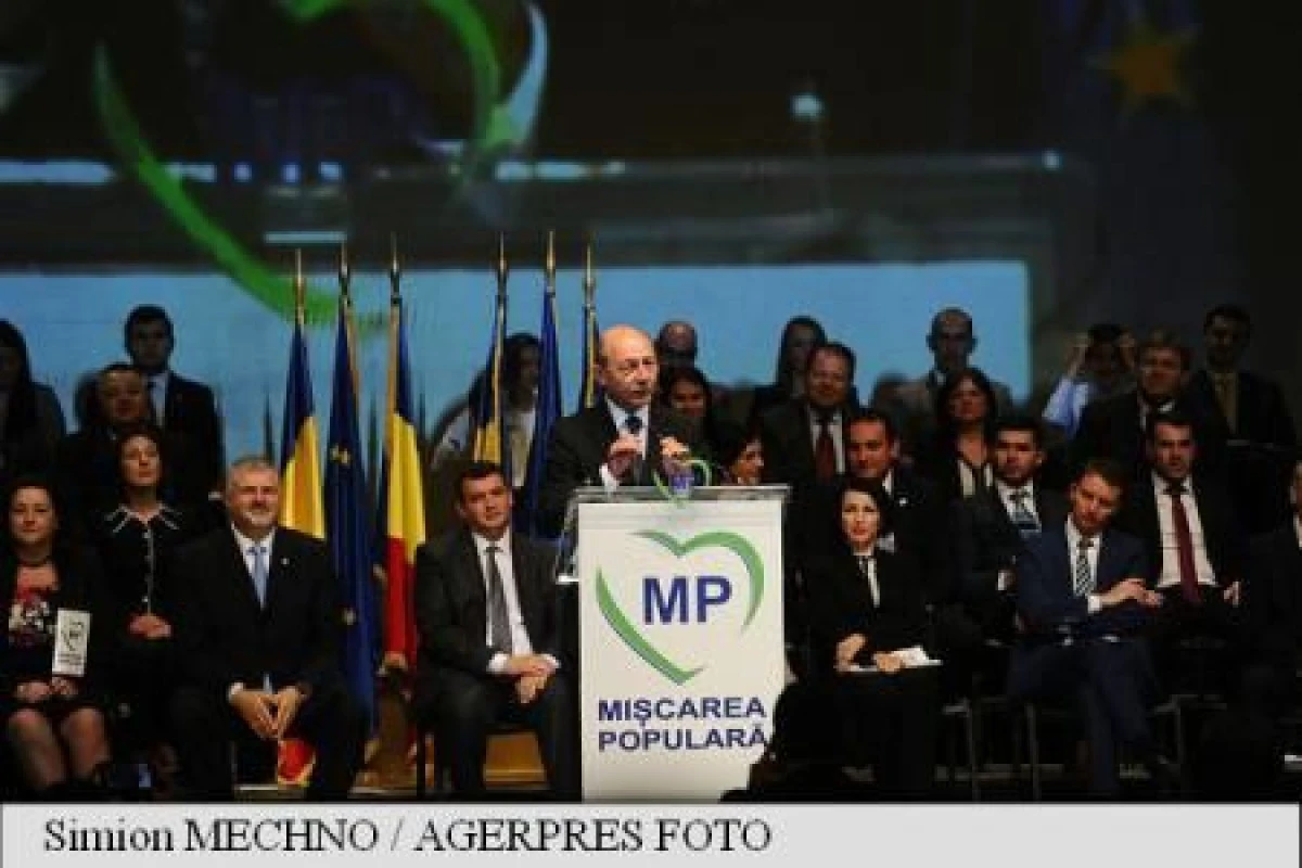 TRAIAN BASESCU A FOST ALES PRESEDINTE AL MISCARII POPULARE