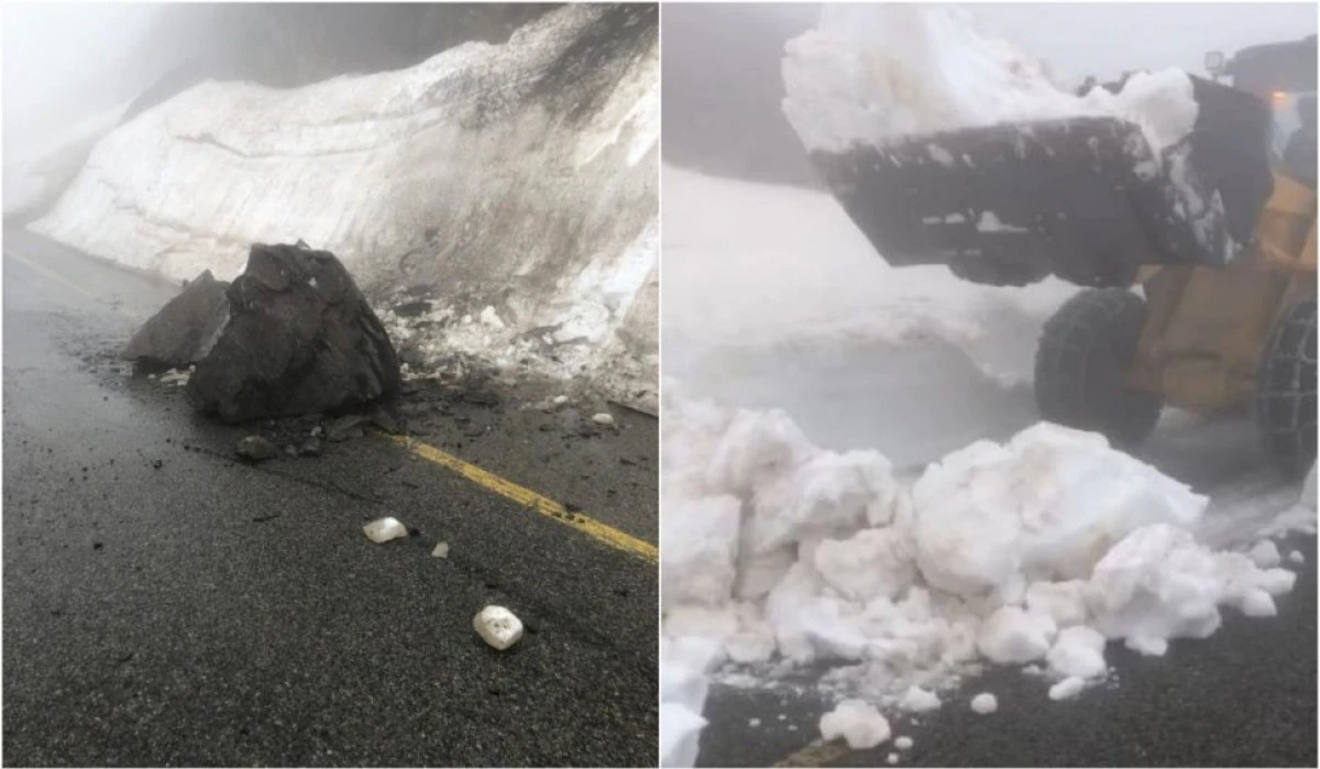 Transalpina rămâne închisă! Bucăți de stânci, prăbușite pe șosea