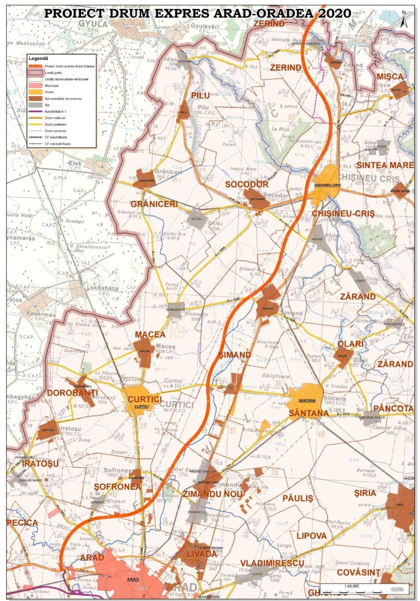 Traseul drumului expres Arad-Oradea se reconfigurează la Chișineu Criș