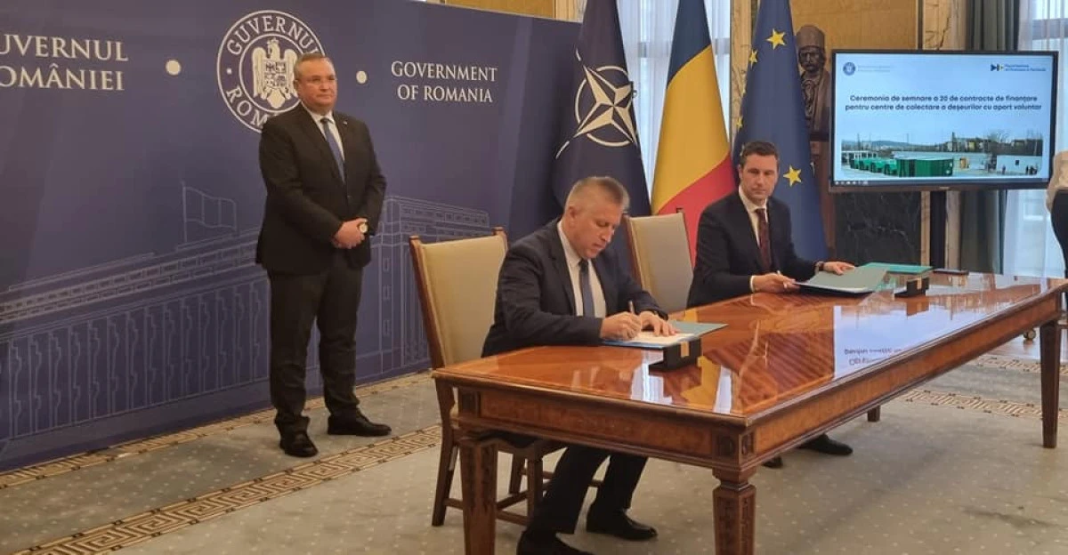 Trei comune din județul Arad au semnat contracte de finanțare pentru construirea de centre de colectare a deşeurilor
