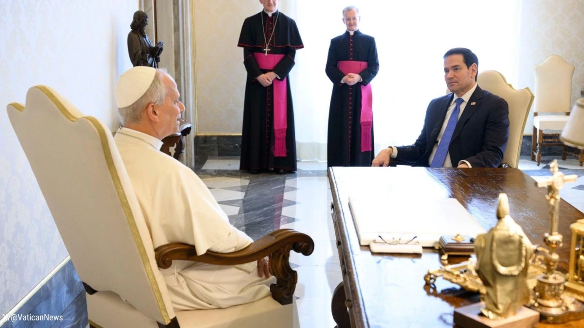 Trump l-a trimis pe Rubio la Vatican pentru a calma tensiunile cu Papa Leon al XIV-lea