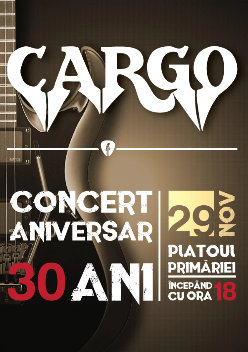 TRUPA CARGO SARBATORESTE 30 DE ANI DE MUZICA ROCK, LA ARAD