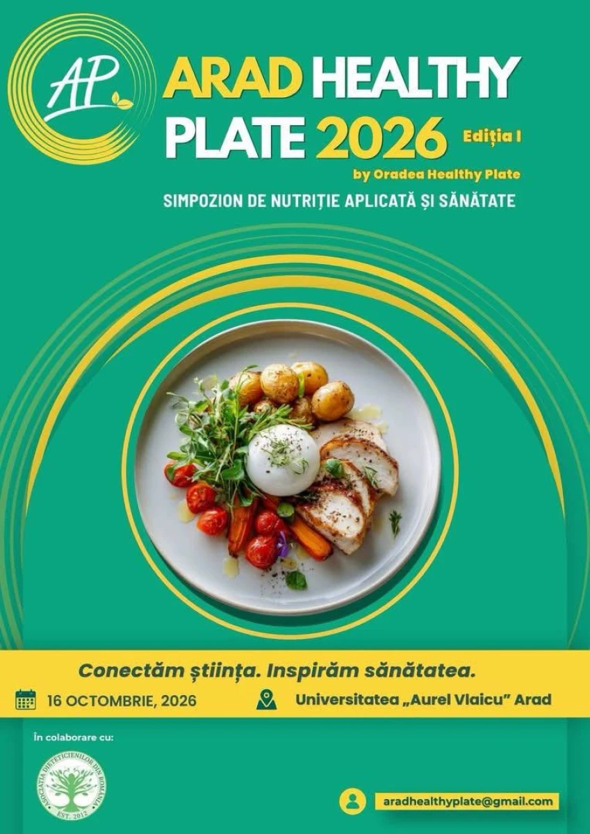 UAV găzduiește prima ediție Arad Healthy Plate, un simpozion dedicat nutriției și managementului obezității