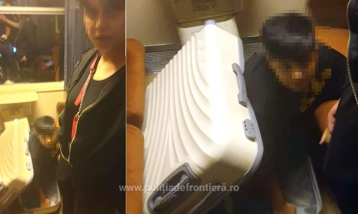 Un adolescent din Afganistan a încercat să treacă granița, prin Curtici, ascuns într-un geamantan